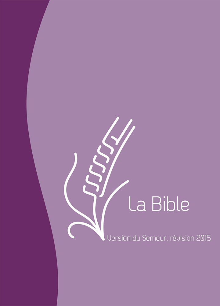 Bible Semeur 2015, compacte, duo violet mauve - couverture souple, vivella