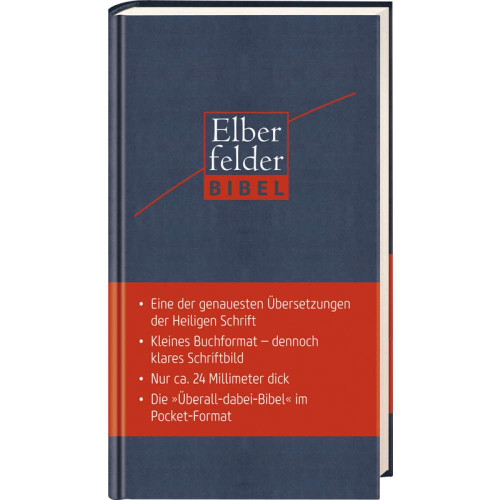 Elberfelder Bibel - Pocket Edition, Kunstleder, Reissverschluss