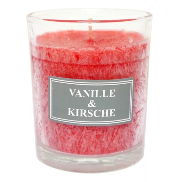 Bougie parfumée Vanille Cerise h8xd6.5cm "De tout mon…"