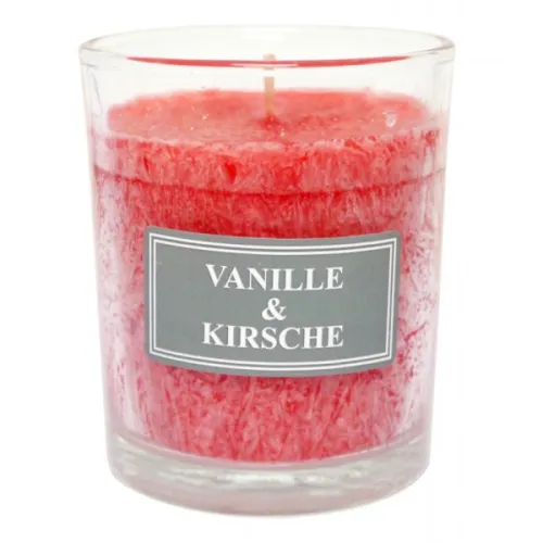 Bougie parfumée Vanille Cerise h8xd6.5cm "De tout mon…"