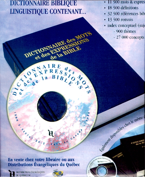 DICTIONNAIRE DES MOTS ET EXPRESSIONS DE LA BIBLE CDROM