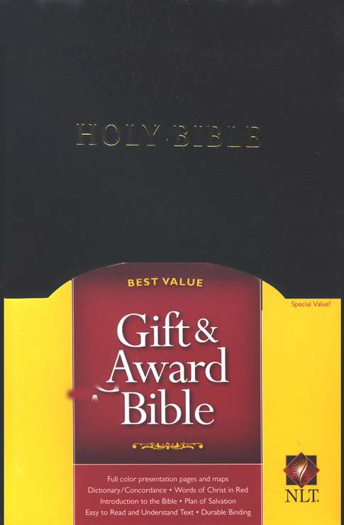 Anglais, Bible NLT gift and award noir - New Living Translation
