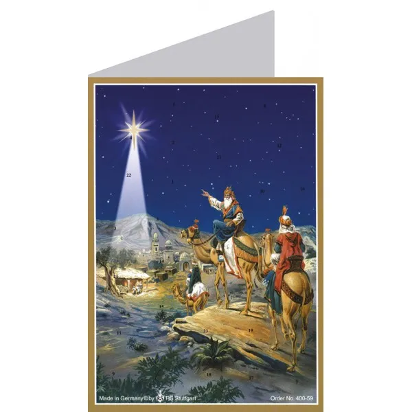 ADVENTSKALENDER KLAPPKARTE - DIE WEISEN AUS DEM MORGENLAND