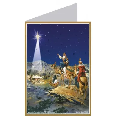 ADVENTSKALENDER KLAPPKARTE - DIE WEISEN AUS DEM MORGENLAND