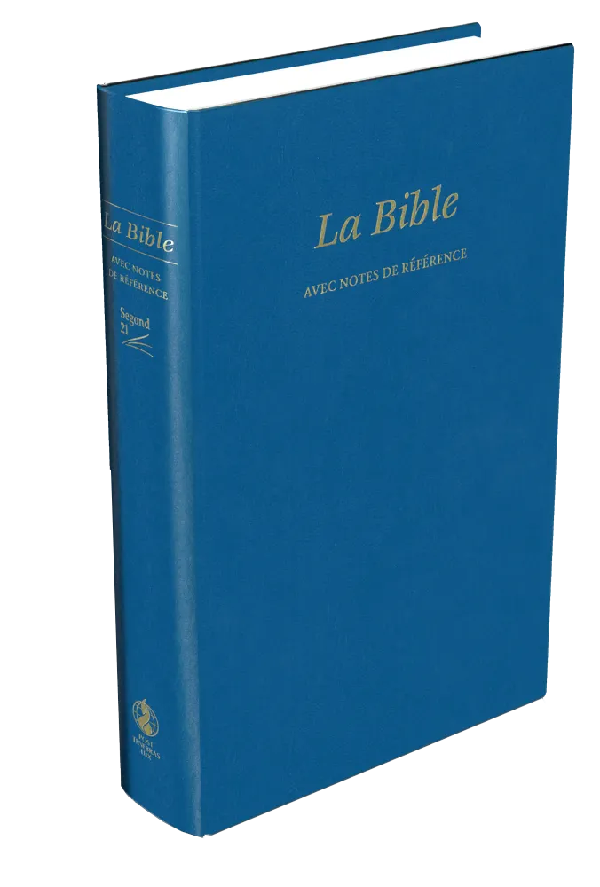 Bibel mit Referenznoten, Segond 21, französisch, blau - Hardcover, Skyvertex