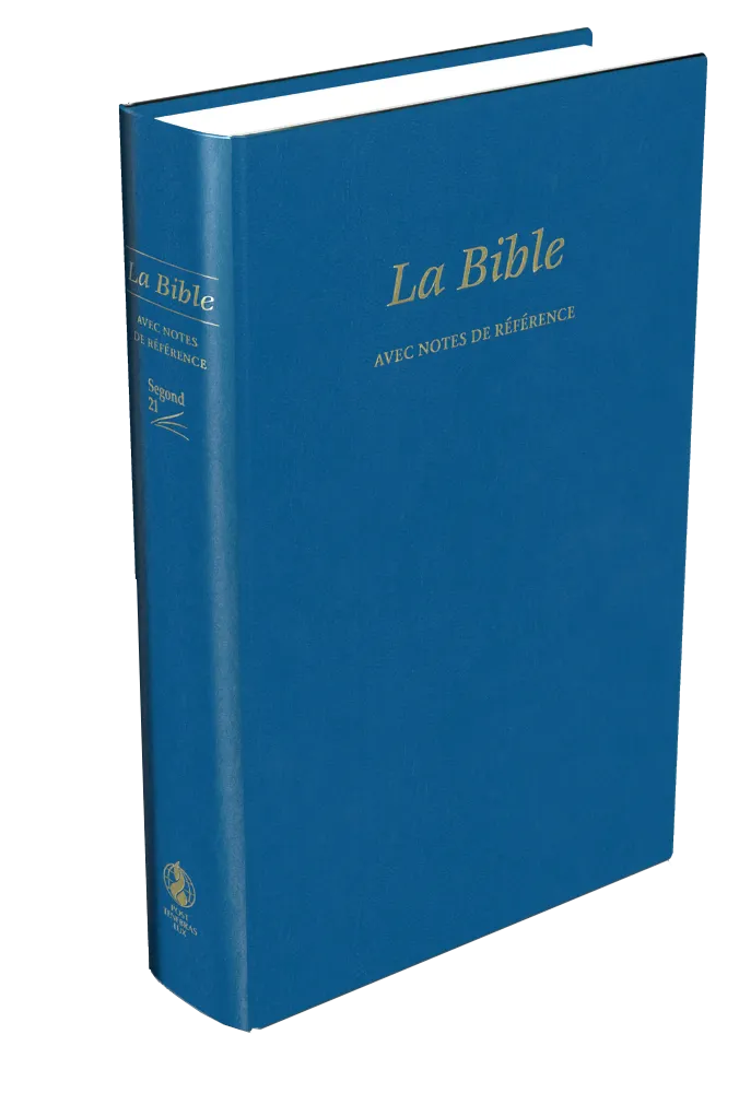 Bible avec notes de référence, Segond 21, bleue - couverture rigide, skyvertex
