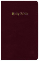 Anglais, Bible King James Version, cuir, bordeaux