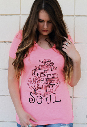 HOPE IS THE ANCHOR OF MY SOUL - T-SHIRT FEMMES - TAILLE M