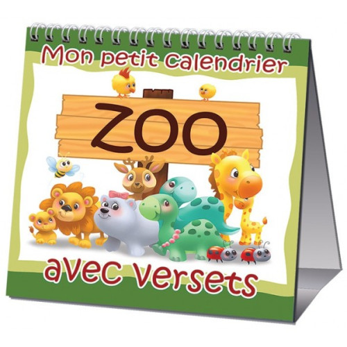 Calendrier pertétuel Mon petit calendrier ZOO avec versets