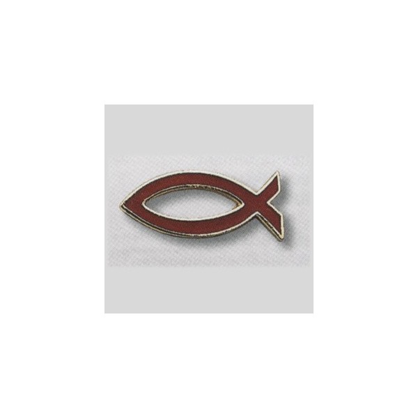 PIN'S ICHTHUS ROUGE
