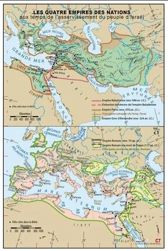 Quatre empires (Les) - Carte géographique