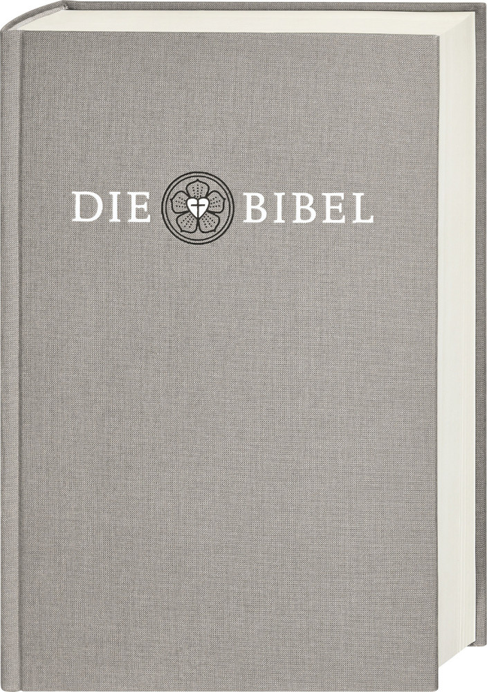 DIE LUTHER BIBEL, ALTARBIBEL M. APOKR. REV.2017, LEINENEINB. SILBERGRAU