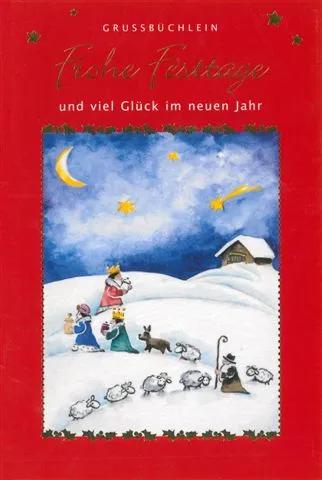 GRUSSBÜCHLEIN - FROHE FESTTAGE