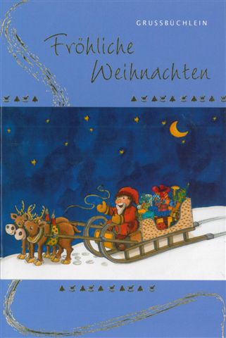 GRUSSBÜCHLEIN - FRÖHLICHE WEIHNACHTEN
