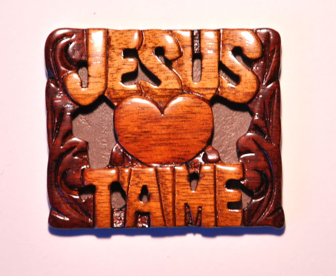 Jésus t'aime - magnet carré