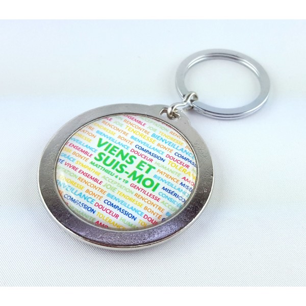 Porte-clé "Viens et suis-moi" Mat 4:19