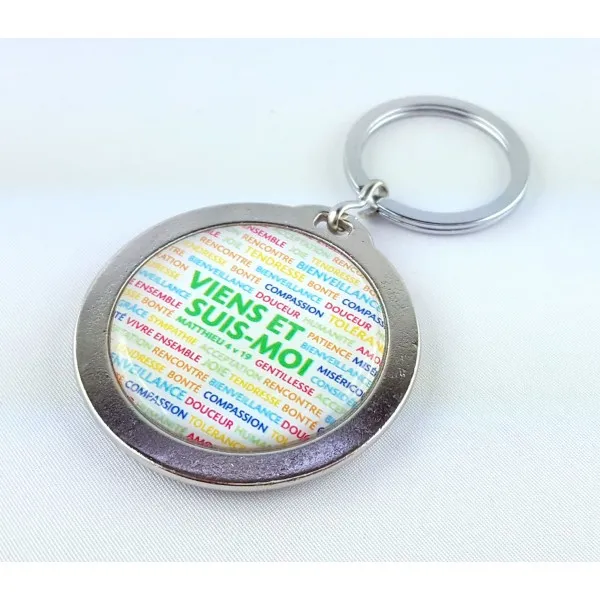 Porte-clé "Viens et suis-moi" Mat 4:19