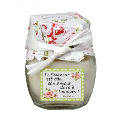 Kerze Rosenduft Höhe 6 CM