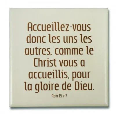 CÉRAMIQUE MOT D'ORDRE 2015 ROMAINS 15.7 10 X 10 CM
