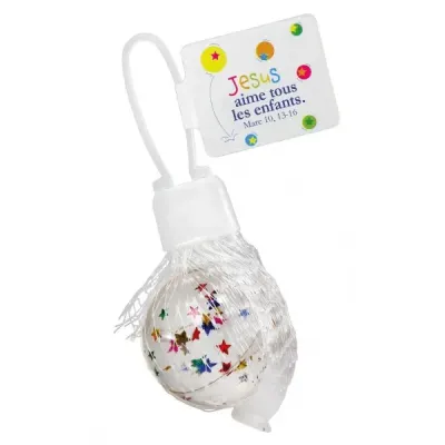 Balle rebondissante avec étoiles multicolores