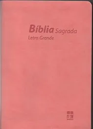Portugais, Bible, Almeida RC Révisée et Corrigée - souple, rose, gros caractères