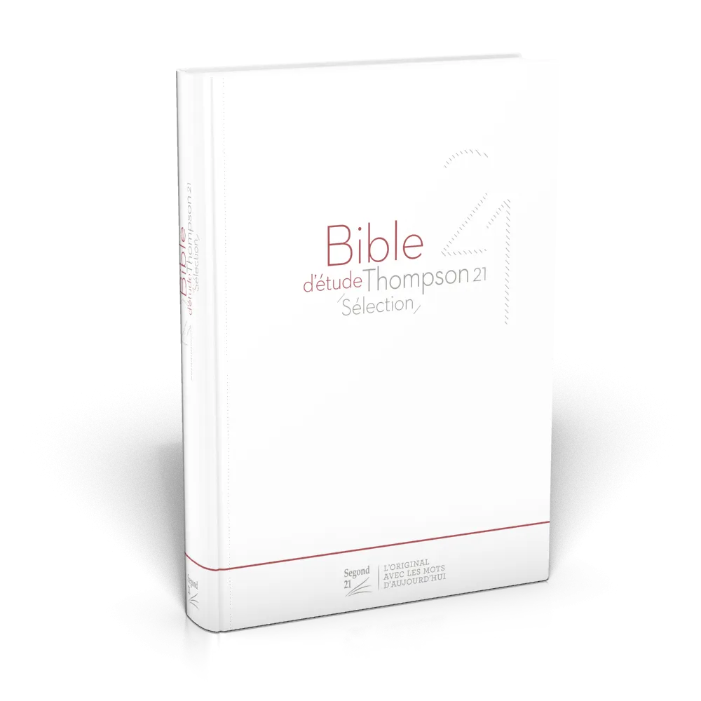 Bible d'étude Thompson 21 Sélection, blanche - couverture souple, vivella
