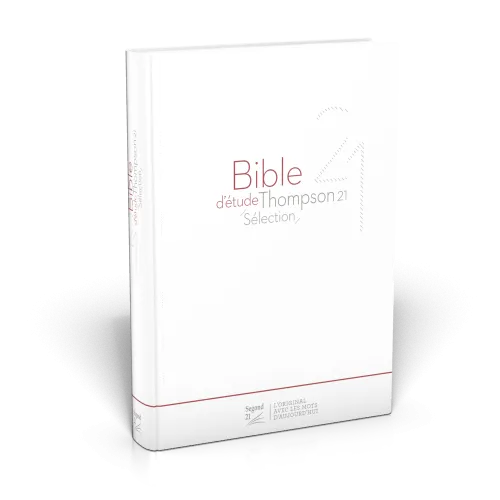 Bible d'étude Thompson 21 Sélection, blanche - couverture souple, vivella