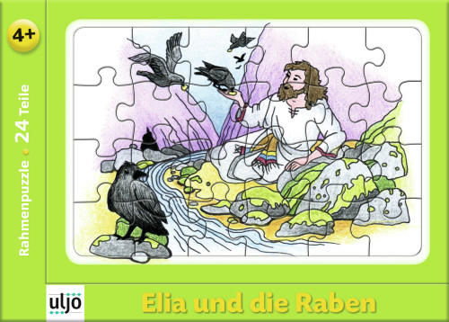 Puzzlekarte "Elia und die Raben"