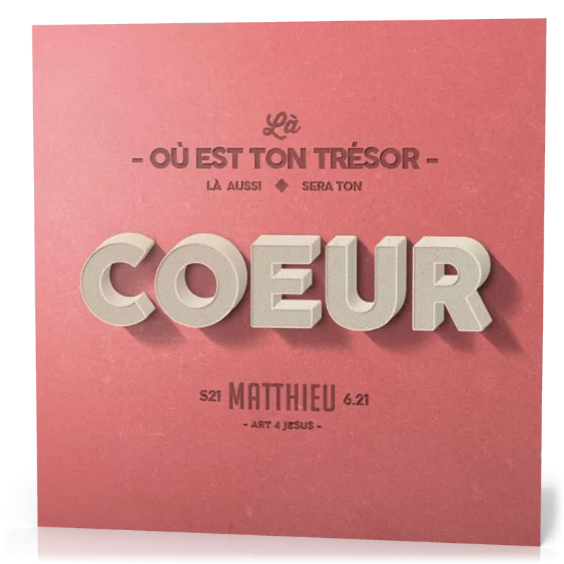 Tableau en métal - «Là où est ton trésor…»