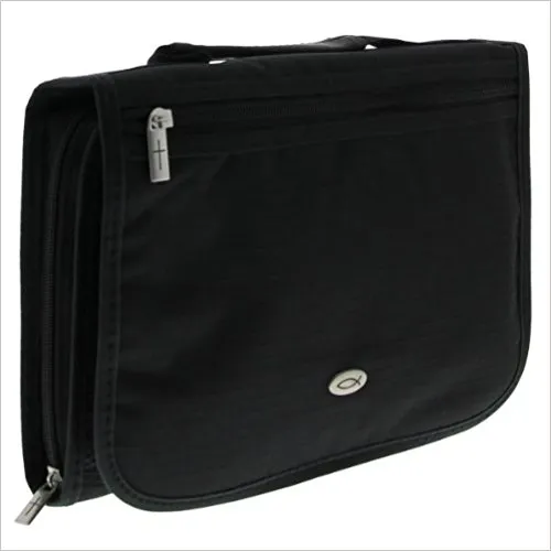 POCHETTE POUR BIBLE TRIPLE NOIRE LARG