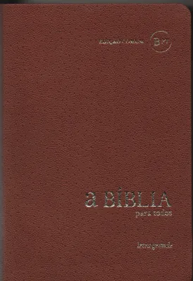 Portugais, Bible BPT Biblia Para Todos - brune, gros caractères, souple, tranche dorée