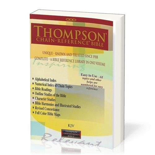 Anglais, Bible KJV, Thompson Chain-Reference Bible - [King James Version]