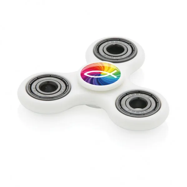 Fidget spinner blanc Ichtus