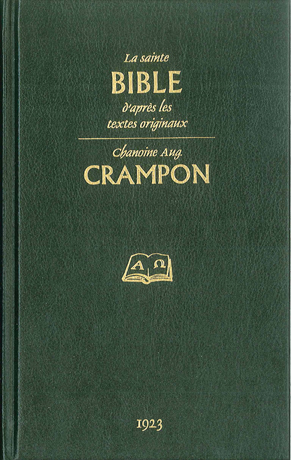 Bible Crampon 1923, verte - couverture rigide avec étui 