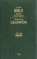 Bible Crampon 1923, verte - couverture rigide avec étui 