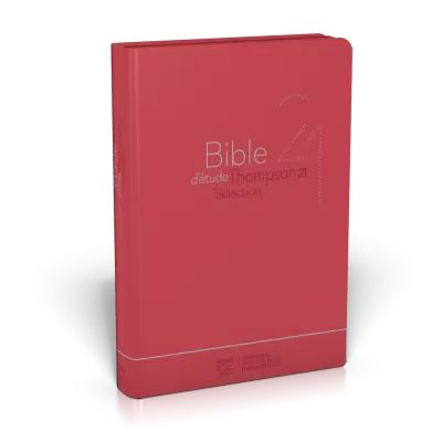 Bible d'étude thompson 21 Sélection, rouge - couverture souple, avec zipper