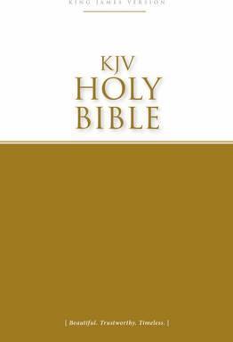 Anglais, Bible King James Version, paperback, couverture bicolore blanc/jaune