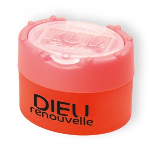 Taille-crayon fluo « Dieu renouvelle » - couleurs diverses