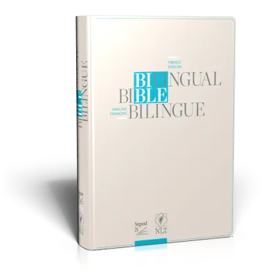 Bilingual Bible French/English - S21/NLT - leatherlike cover with zipper