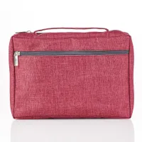 Pochette Bible, Taille L, Ichthus, Toile Vieux-rose, avec poche extérieure