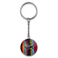 Porte-clé ichtus en stéatite