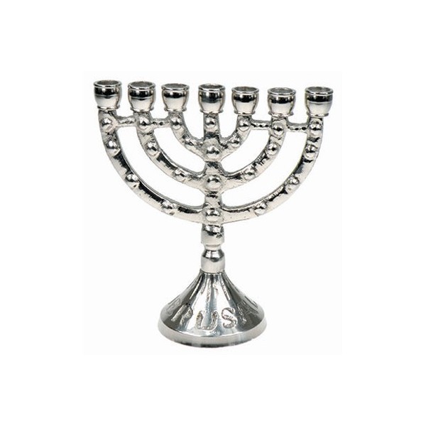 Menorah (chandelier 7 branches) argentée 11cm