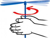 Hélice avec Ichtus bleue ou rouge