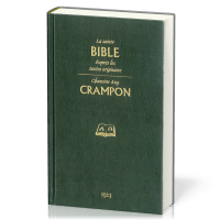 Bible Crampon 1923, verte - couverture rigide avec étui 