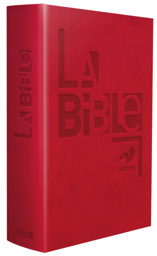 Bible Parole de Vie, compacte, rouge - couverture souple, vivella, avec livres deutérocanoniques