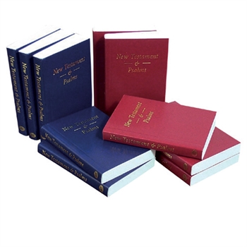 Anglais, Nouveau Testament & Psaumes KJV bleu broché 42A mini - [King James Version]
