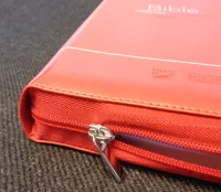 Bible d'étude thompson 21 Sélection, rouge - couverture souple, avec zipper