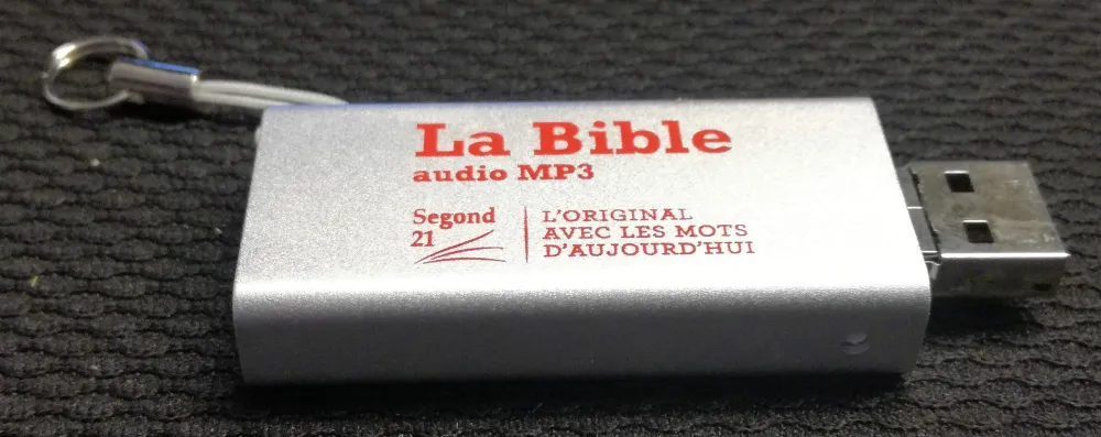 Bible Segond 21 audio MP3 - clé USB A, C et micro-USB