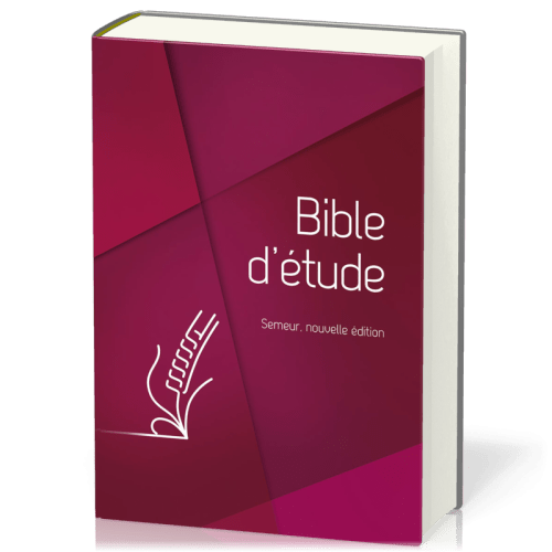 Bible d'étude Semeur 2015, rouge - couverture rigide
