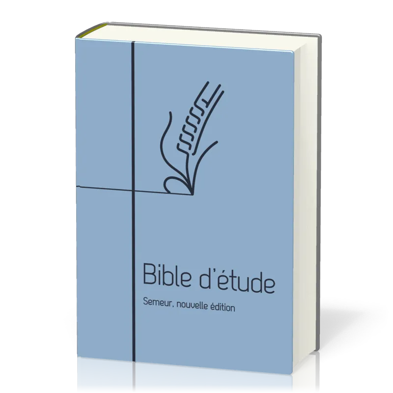 Bible d'étude Semeur 2015, bleu clair - couverture souple, vivella